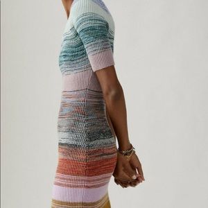 Anthropologie Space-Dyed Knit Midi Dress M — Worn once. Excellent condition.